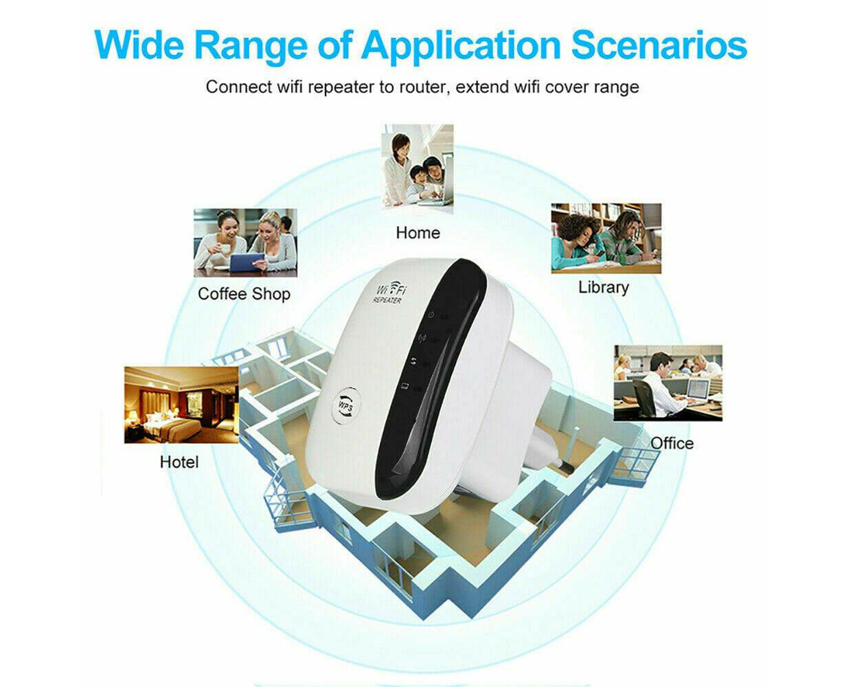 300Mbps Wifi Extender Repeater Range Booster AP Router AU Wireless-N 802.11