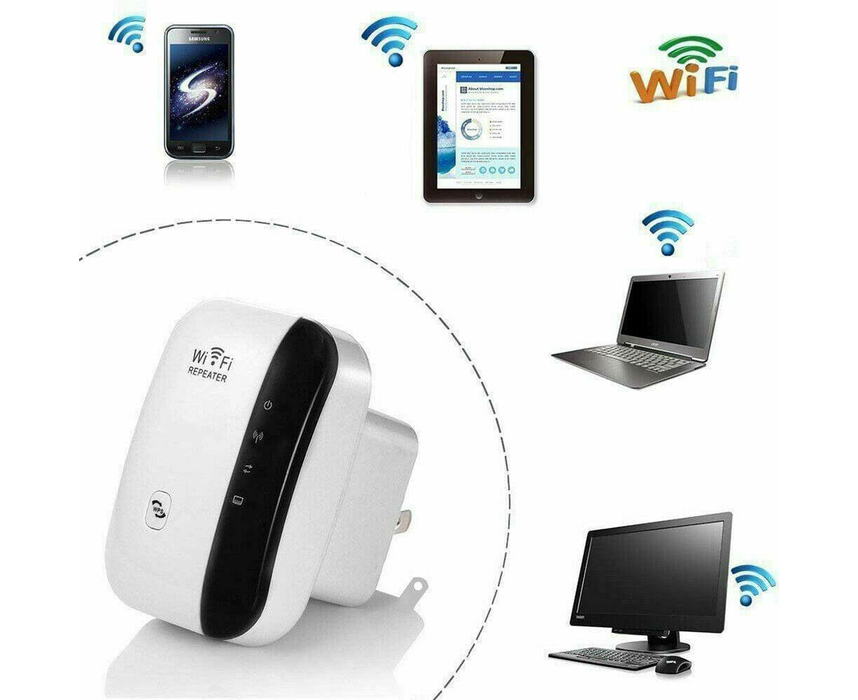 300Mbps Wifi Extender Repeater Range Booster AP Router AU Wireless-N 802.11